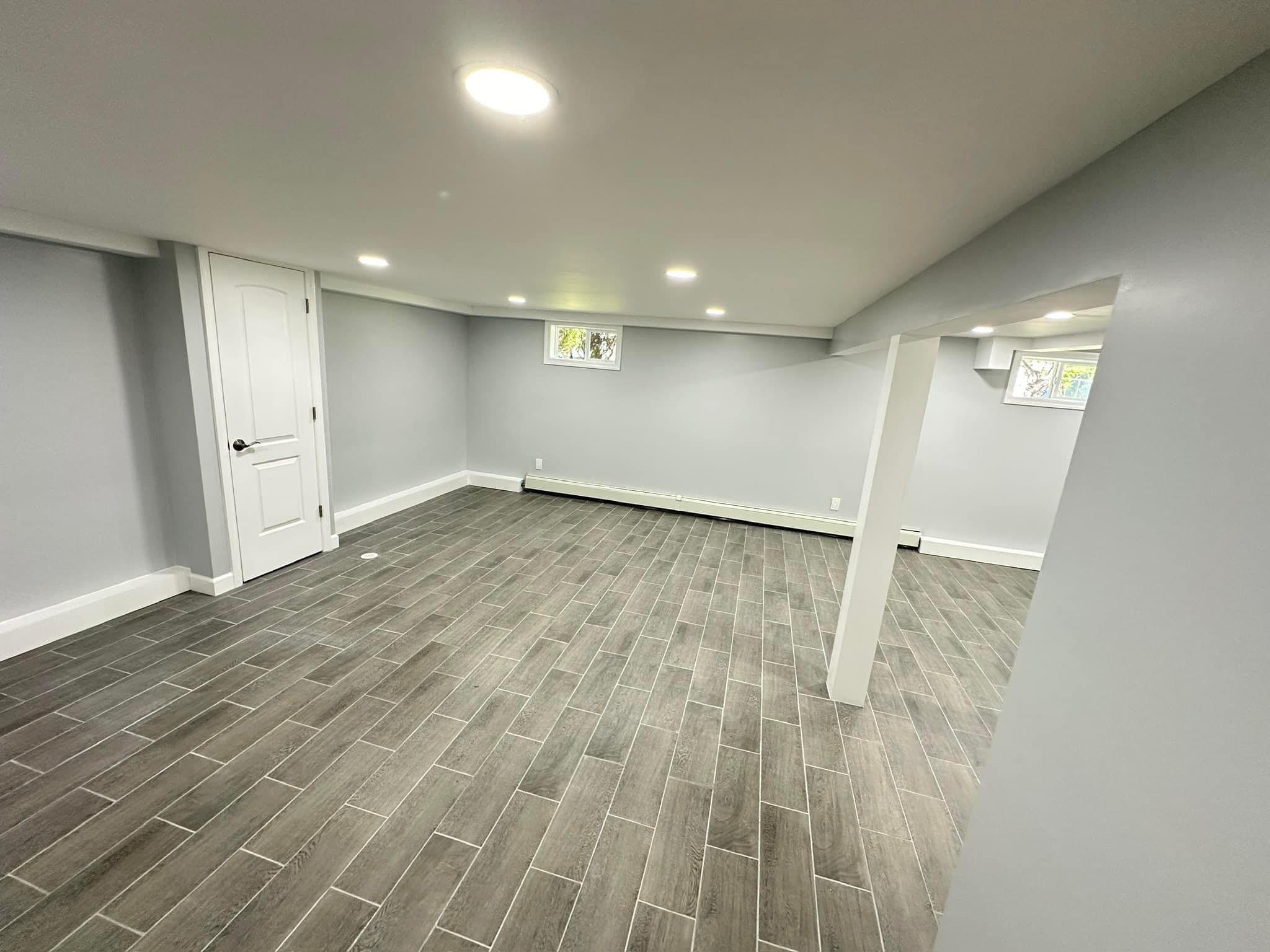 Open Basement Living Space