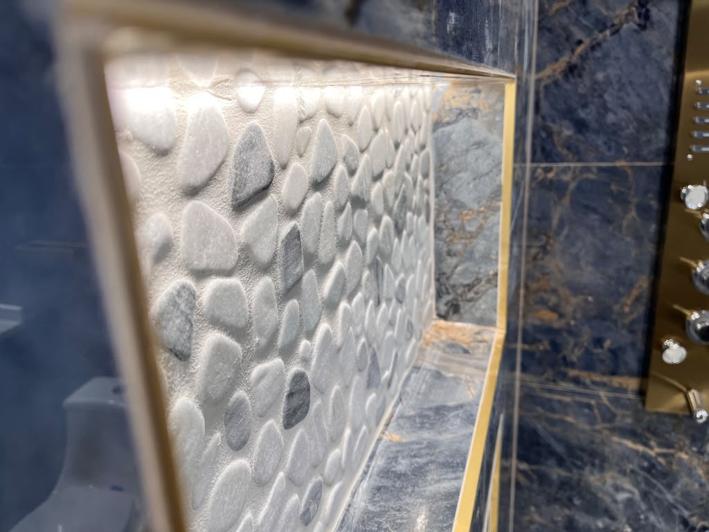 Backlit Pebble Niche